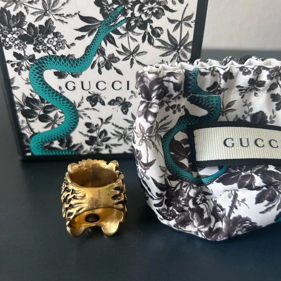 G U C C I 🔥 Lion Ring 🔥 - Picture 5 of 7